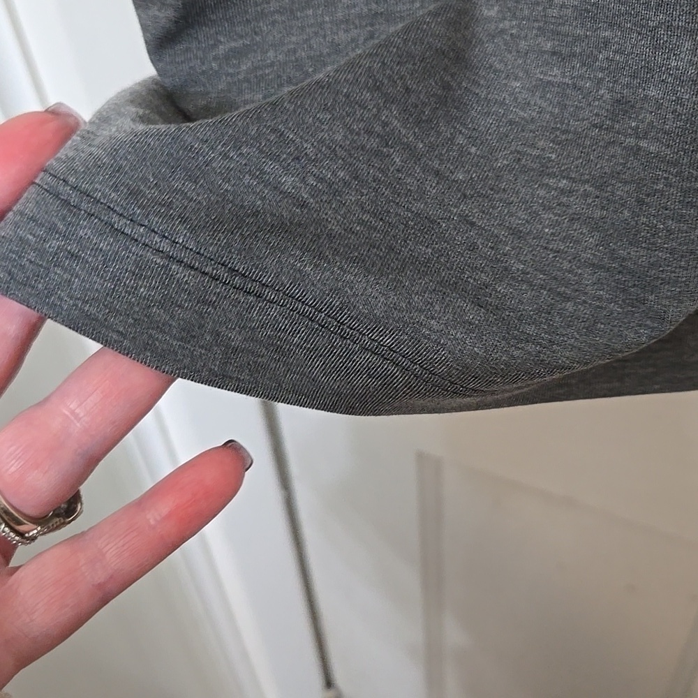 Under Armour White and Gray Ombre Long Sleeve Rival Gradient Terry Crew - Picture 4 of 6